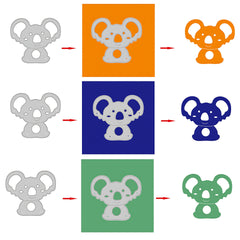 1pc Koala DIY Metal Carbon Steel Mold Handcraft Paper Art Etching Cutting Dies