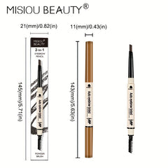 Triangular Head Eyebrow Pencil Ultra Slender Waterproof Sweatproof Eyebrow Pen
