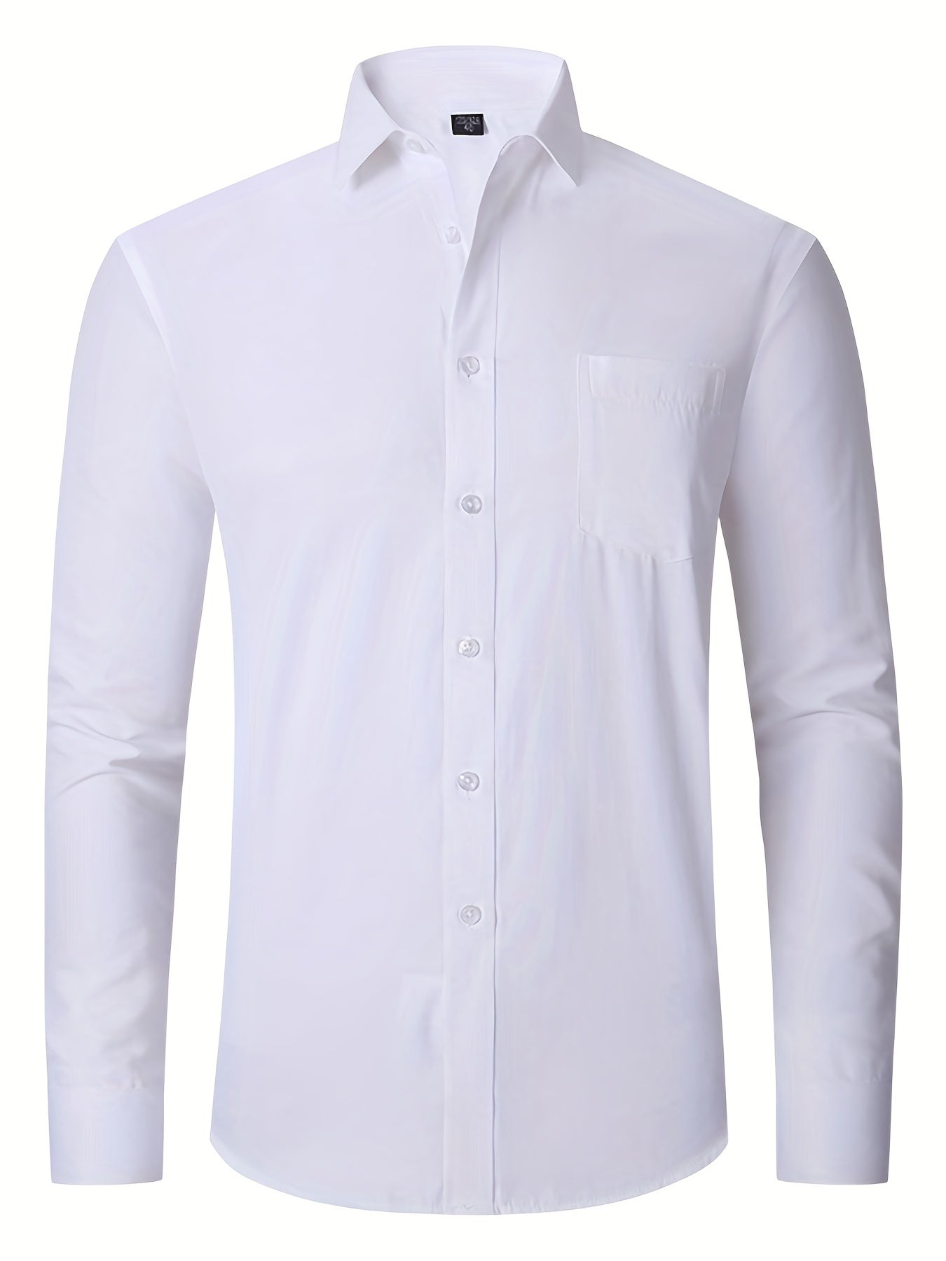 Men's Classic Button Up Shirt with Chest Pocket