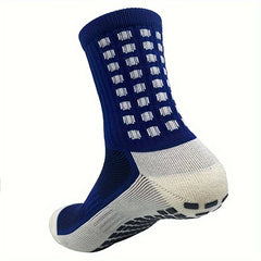 Men's Non-Slip Crew Sport Socks with Gripper