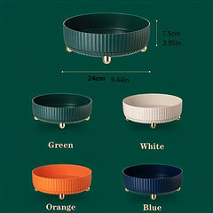 Rotating Cabinet Organizer Turntable Storage Tray for Makeup Cosmetics