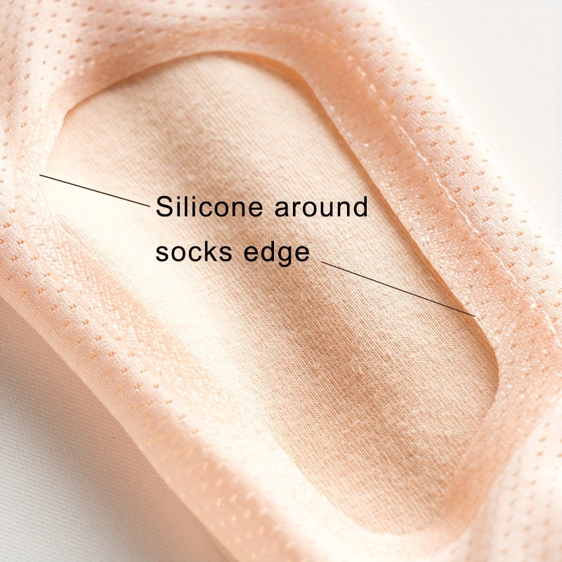 4 Pairs Solid Ankle Socks Women's Stockings