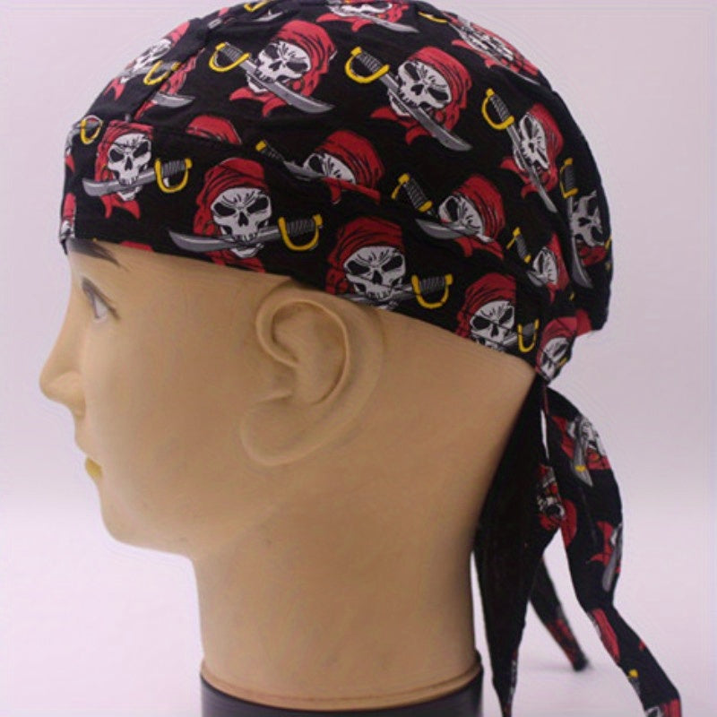 Pirate Hat Outdoor Bandana Multicolor Headgear Full Cotton