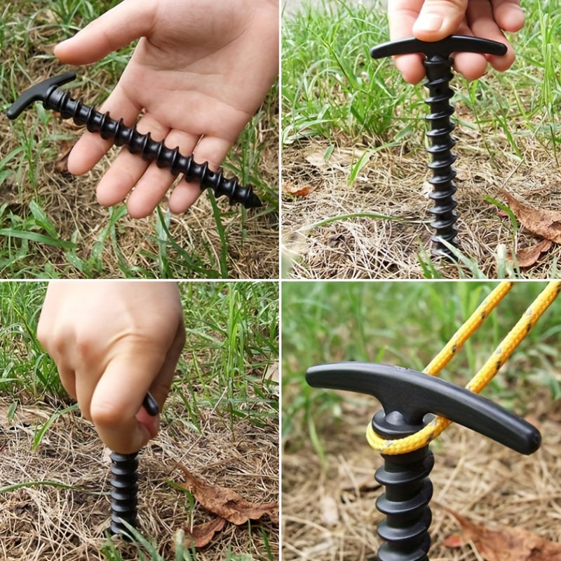 10pcs Outdoor Camping Pegs Screw Stakes for Tent