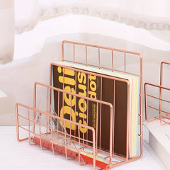 Nordic Iron Art Bookshelf Shelf Creative Office Desk Bookshelf