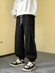 Men's Fleece Cargo Jogger Pants Outdoor Fall Winter