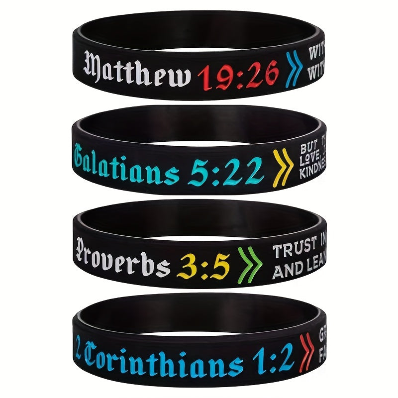 Christian Bible Silicone Bracelet for Praying