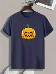 Halloween Pumpkin Print Men's Graphic T-shirt