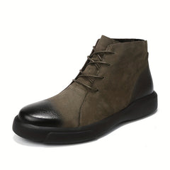 Men's High Top Lace Up Boots Casual Walking Shoes