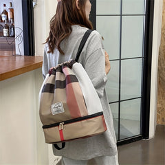 Waterproof Storage Backpack Portable Graphic Print Storage Bag