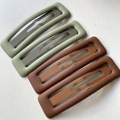 4pcs Plain Hair Clips Hairpins Decorative Girls Hair Accessories