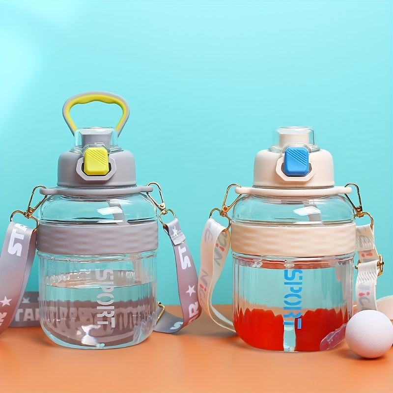 Large Capacity Leakproof Belly Cup with Handle & Strap