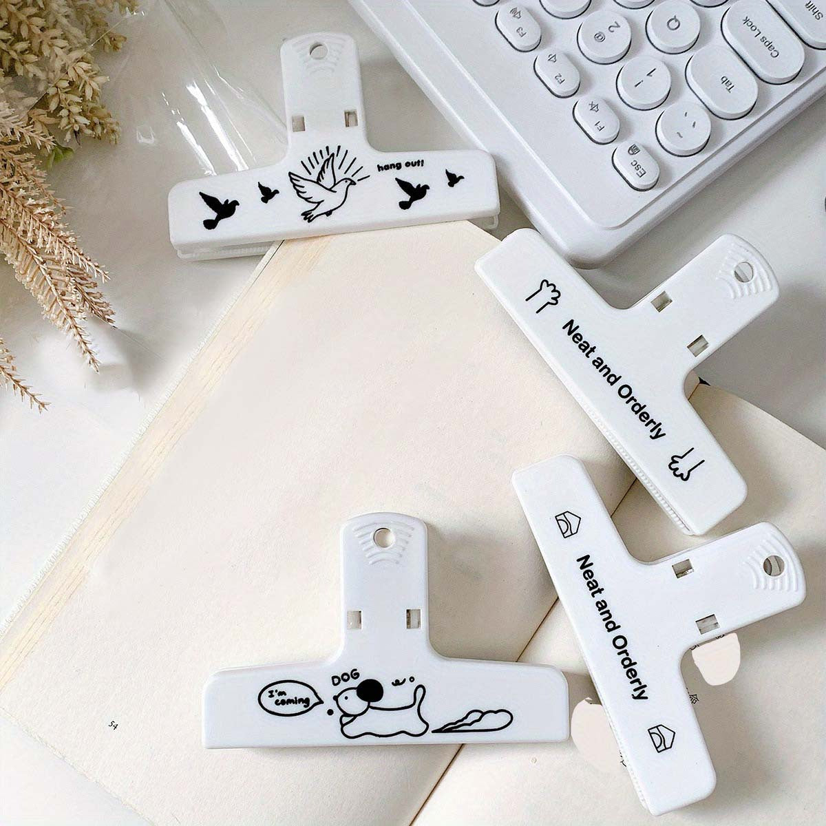 Creative Minimalism Magnet Office Journal Clip 4pcs