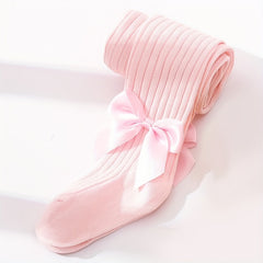 Baby Girls Knitted Leggings with Bowknot for Spring