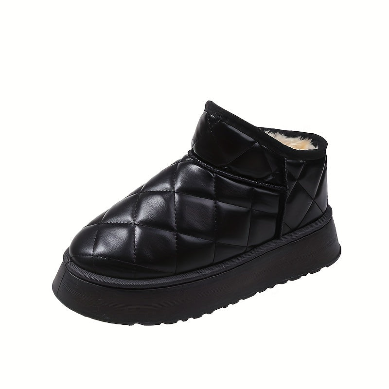 Women's Non-slip Medium Tube Snow Boots Soft Comfortable Warm