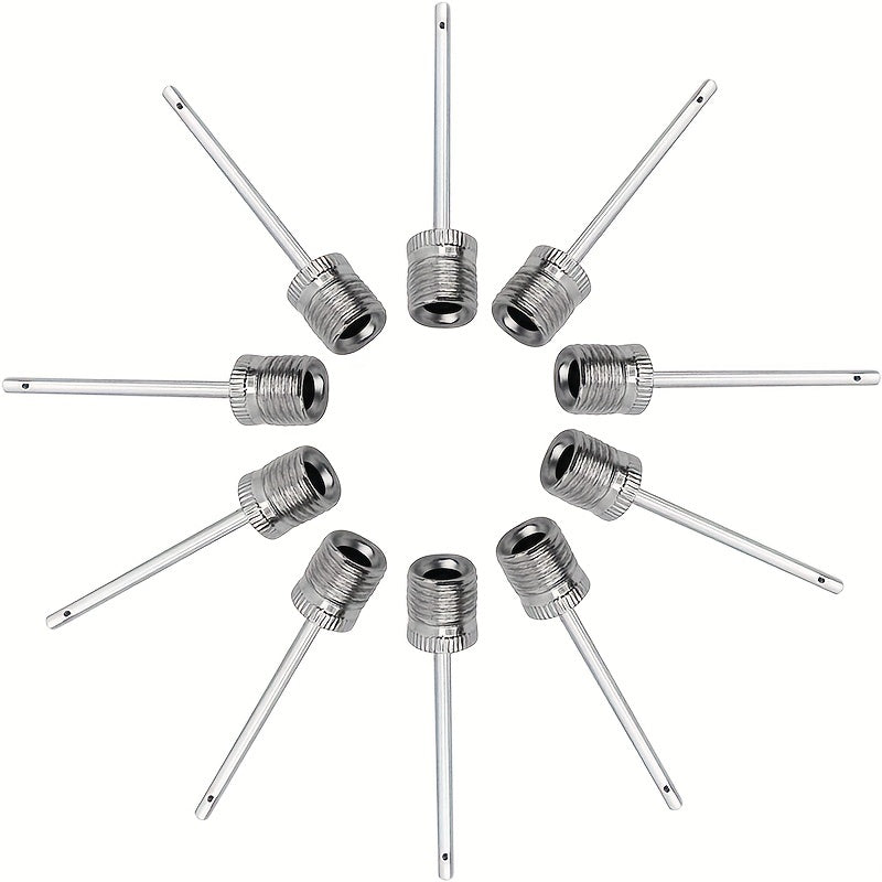 10 Pack Stainless Steel Pump Needles for Inflating Balls
