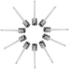 10 Pack Stainless Steel Pump Needles for Inflating Balls