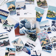 46pcs Ukiyo Pictures Stickers for Scrapbooking Albums DIY