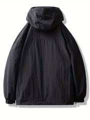 Men's Lightweight Windbreaker Zip Up Coat