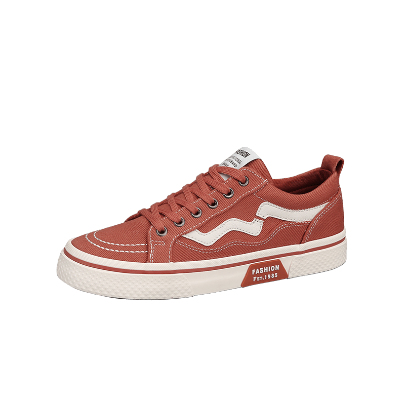 Men's Lace up Canvas Sneakers Skate Shoes Good Grip