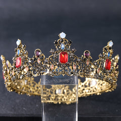 Baroque Crown Crystal Wedding Hair Accessories Princess Crown