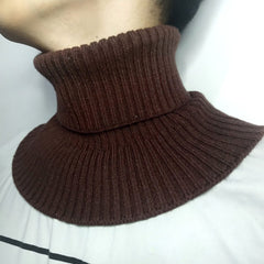 Men's Woolen Neck Muffler Knitted Scarf Cold Weather Warmth