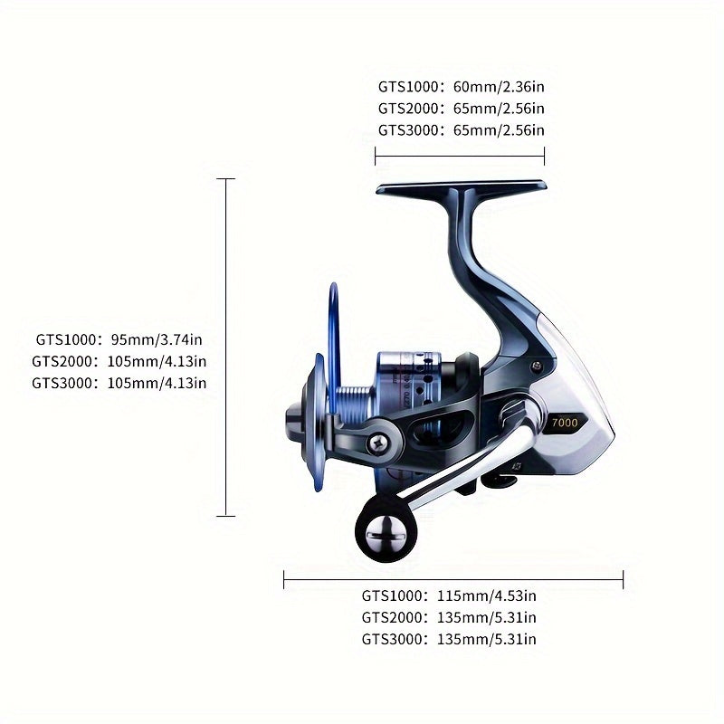 1pc 13 1BB Stainless Steel Spinning Reel 4 7 1 Gear Ratio Aluminum Alloy Fishing
