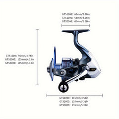 1pc 13 1BB Stainless Steel Spinning Reel 4 7 1 Gear Ratio Aluminum Alloy Fishing