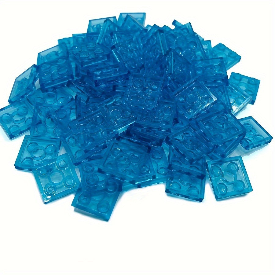 60pcs 6 Colors MOC Transparent Compatible 3022 Short Bricks Building Blocks