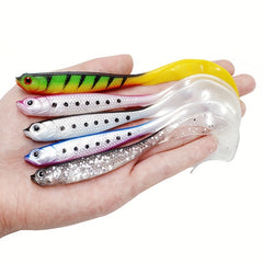 4pcs Long Curl Tail Soft Bait 4 72in 5 5g Bionic Freshwater Fishing