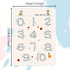 Reusable Educational Practice Books with Erasable Writing Trackpad