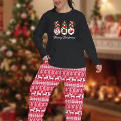 Gnomes & Graphic Tee Striped Pants Lounge Set