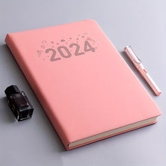 Faux Leather Notebook with Silk Bookmarks 360 Pages