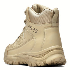 Men's High Top Military Style Hiking Boots Non-Slip Lace Up Shoes