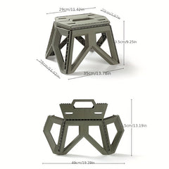 Portable Folding Step Stool for Adults Durable Plastic Camping Stool
