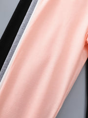 Girls 4-Piece High Waist Leggings Pants with Bow Knot Front