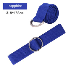 Cotton Yoga Strap With Metal D Ring