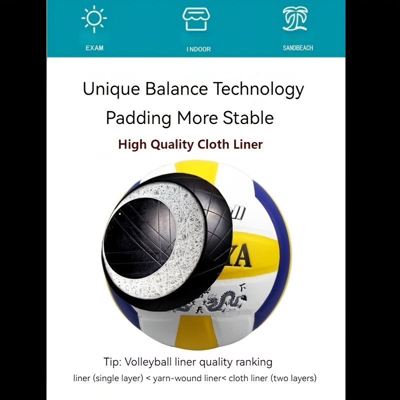 Soft Touch Volleyball Size 5 Indoor Outdoor Games Durable Stitching