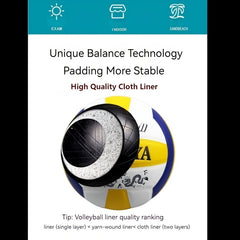 Soft Touch Volleyball Size 5 Indoor Outdoor Games Durable Stitching