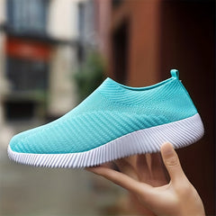 Women's Flying Woven Casual Sneakers Slip on Shoes