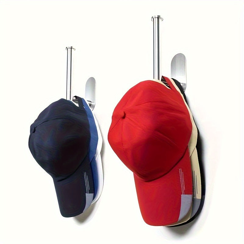 Stainless Steel Baseball Cap Hanger Wall Mounted Hat Organizer