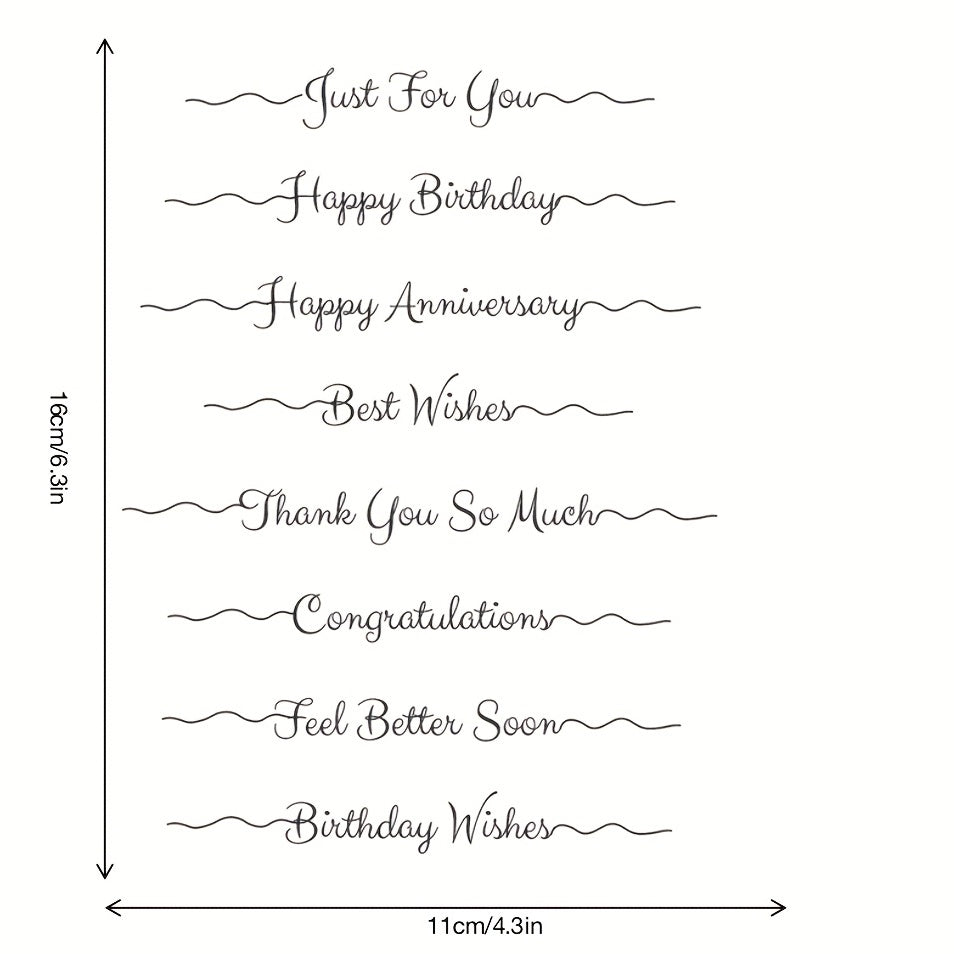 Birthday Seal Stamp DIY Silicone Transparent Seal