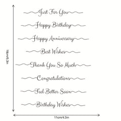 Birthday Seal Stamp DIY Silicone Transparent Seal
