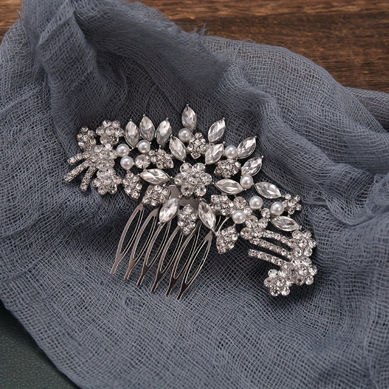 Rhinestone Bridal Hair Comb Headdress Wedding Accessories
