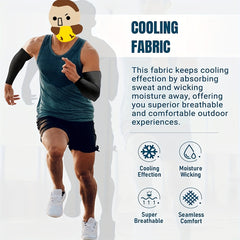 Peabownn Cooling Arm Sleeves UV Protection Compression Moisture Wicking