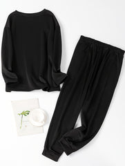 Christmas Lounge Set Women's Snowman Print Tee & Joggers Pajamas