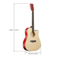 104 14 Cm Folk Music Wooden Guitar Beginner Boys And Girls With Accessories