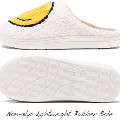 Women's Plush Indoor Slippers Soft & Comfy Closed Toe Non Slip House Slides