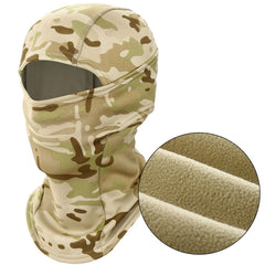 Camouflage Balaclava and Tactical Helmet Hats for Winter Protection