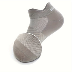 Men's Mid Crew Sport Socks 5 Pairs Nylon Sweat Absorbing Breathable Socks